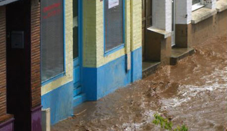 Inondation de Criel-sur-mer par l'Yères